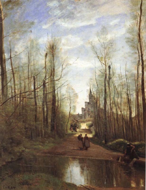 Corot Camille The church of Marissel